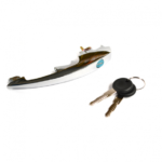 Manija de puerta cromada sin lado para VW Sedan 1600, 1600i, Brasilia